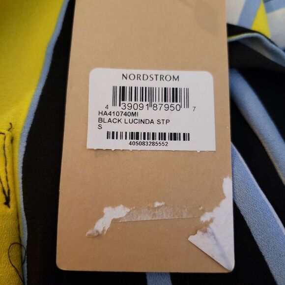 Halogen Lucinda Striped Belted Blazer Sz S - Picture 8 of 8